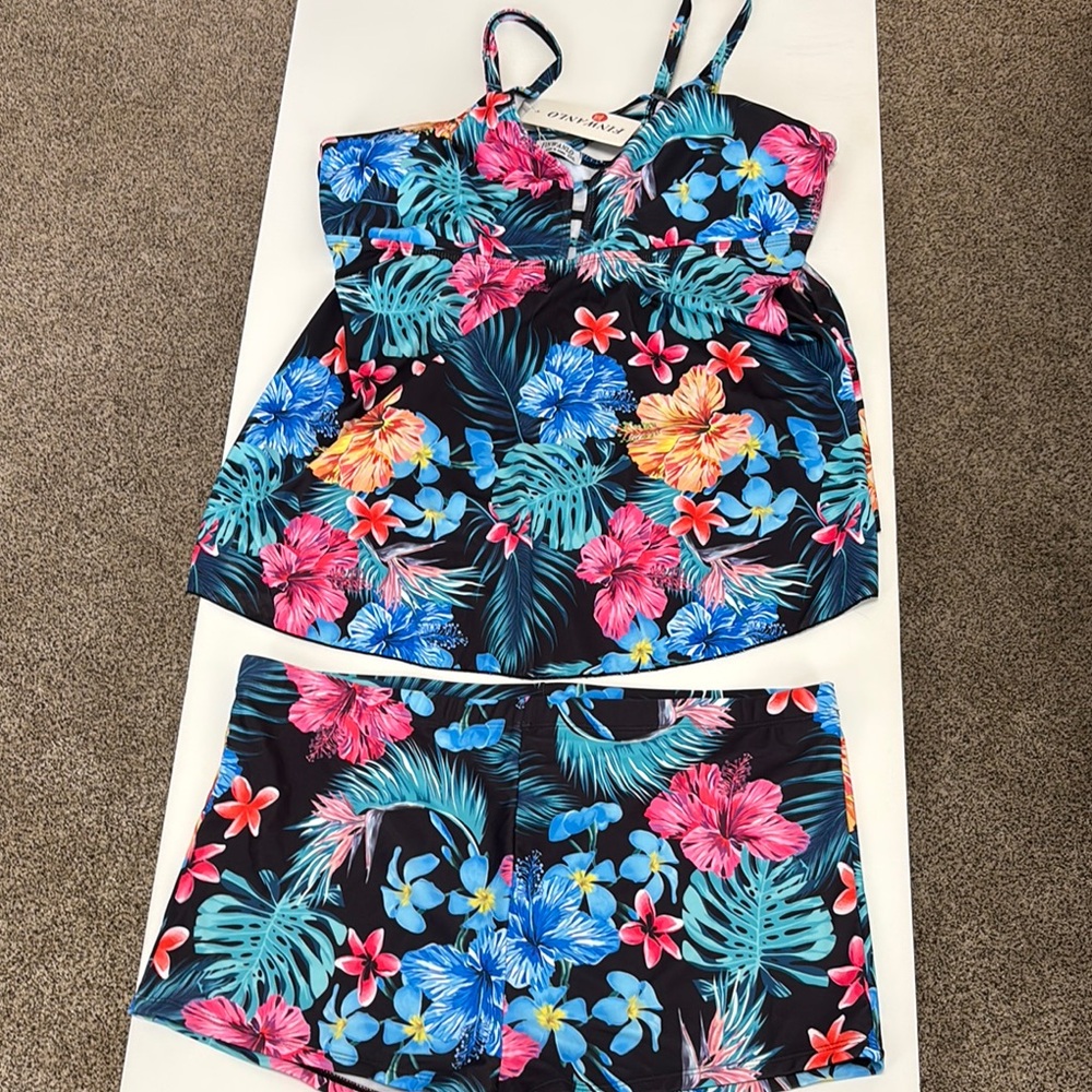 Tropical Floral Women's Swim One Piece